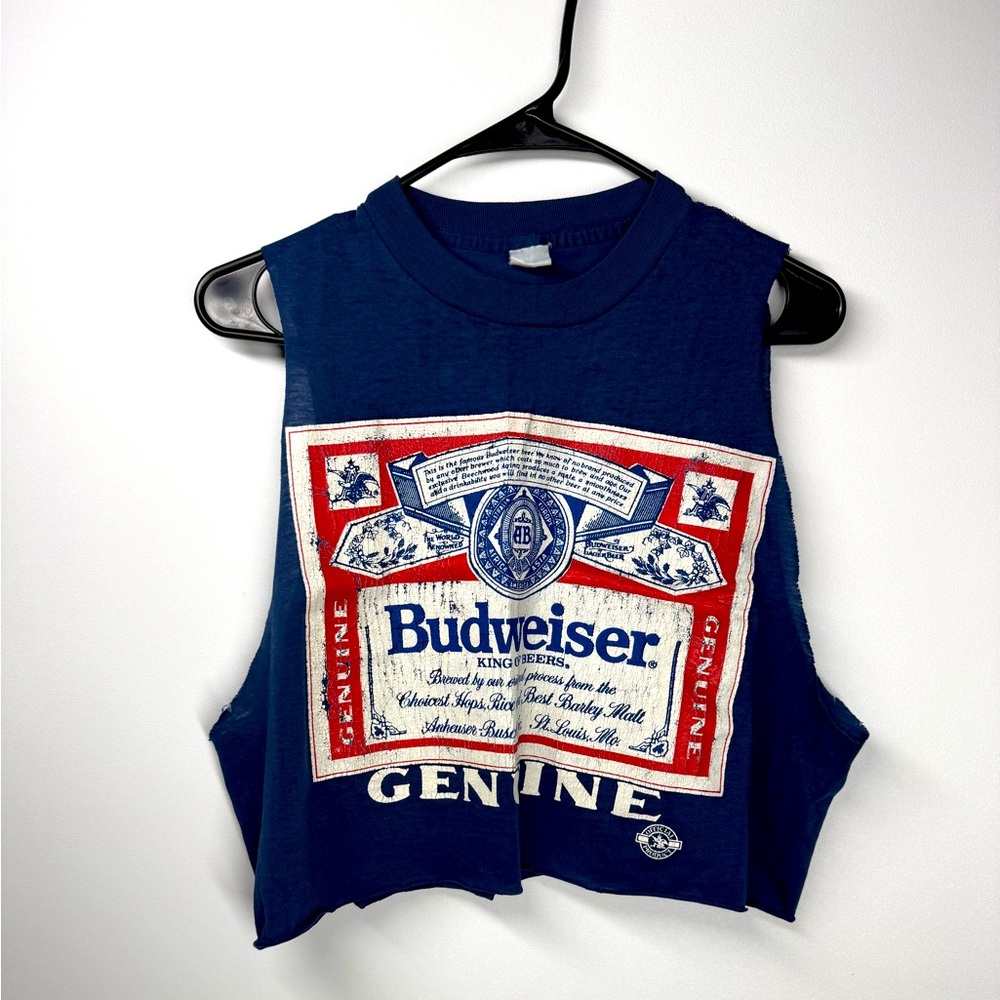 Vintage Budweiser Tank cut off
